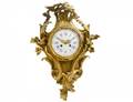 LOUIS XV STYLE BRONZE CARTEL CLOCK