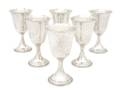 A Set of Six American Sterling Silver Goblets Dunkirk