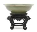 A Chinese Celadon Glazed Shallow Bowl