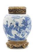 A Chinese Blue and White Porcelain Ginger Jar