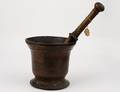 BRONZE MORTAR AND PESTLE