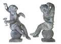 A Pair of Composite Figures of Putti