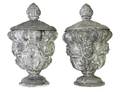A Pair of Composite Garden Urns