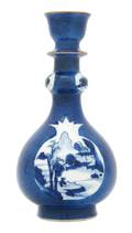 A Chinese Blue and White Bottle Vase