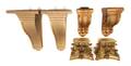Three Pairs of Giltwood Wall Brackets