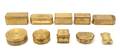 A Collection of Ten Continental Gilt Metal Boxes