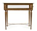 A Neoclassical Style Gilt Metal Vitrine Table