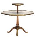 A French Mahogany and Marble Occasional Table