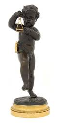 A French Gilt and Patinated Bronze Figure after Clodion
