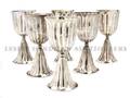 A Collection of Six Italian Silver Goblets Buccellati