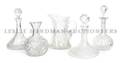 A Collection of Five Cut Glass Serving Vessels