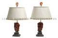 Two Chinese Hard Stone Lamps