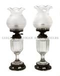 A Pair of French Oil Lamps
