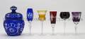 A Collection of Cut to Clear Glass Goblets