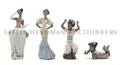A Collection of Four Lladro Figures