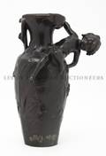 A French Bronze Figural Vase after August Moreau