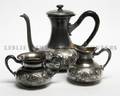 An American Silverplate Three Piece Tea Set EG Webster and Son New York