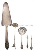 A Collection of Sterling and Sterling Silver Mounted Flatware