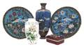A Group of Five Cloisonne Articles