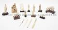 A Collection of Fifteen Carved Ivory Articles