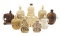 A Collection of Ivory Snuff Bottles
