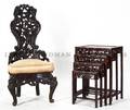 A Chinese Carved Hardwood Side Chair