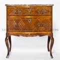 A Louis XVI Style Diminutive Parquetry Commode