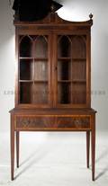 A Mahogany Federal Style Curio Cabinet