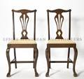 A Pair of Chippendale Style Side Chairs