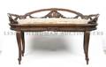 A Victorian Style Carved Wood Bench