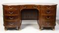 A Mahogany Reniform Pedestal Desk Brian Andrew LTD