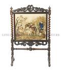 A Rosewood Needlepoint Firescreen