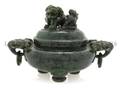 A Chinese Spinach Jade Censer
