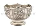 A Chinese Repousse Decorated Silver Bowl