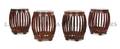 A Set of Four Huanghuali Stools