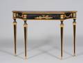 NEOCLASSICAL STYLE PAINTED AND GILT CONSOLE TABLE