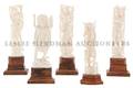 A Group of Five Hindu Ivory Carvings