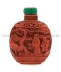 A Carved Cinnabar Lacquer Snuff Bottle