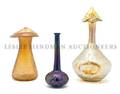 Three Austrian Iridescent Glass Vases in the Manner of Loetz
