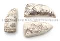 Three Scrimshaw Whales Teeth