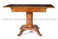 A Continental Figured Birch Sofa Table