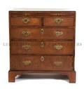 A George II Walnut Bachelors Chest
