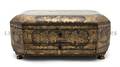 A Chinese Export Lacquered Sewing Box