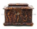 A Tortoise Shell Tea Caddy