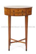 A Regency Satinwood Inlaid Side Table