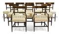 A Set of Fourteen Regency Dining Chairs