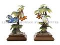 A Pair of Royal Worcester Dorothy Doughty Birds Cerulean Warblers