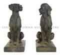 A Pair of Cast Iron Dogs Possibly Adrian Jones