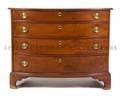 An English Maple Bowfront Chest of Drawers