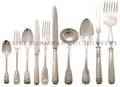 An English Silver Flatware Service for Twelve John Samuel Hunt